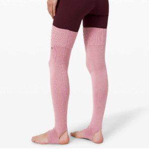 Lululemon Evolution Leg Warmer Pink Taupe